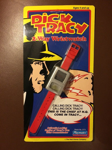 VINTAGE Dick Tracy 2-Way Wrist Watch Disney 1990 Playmates NEW