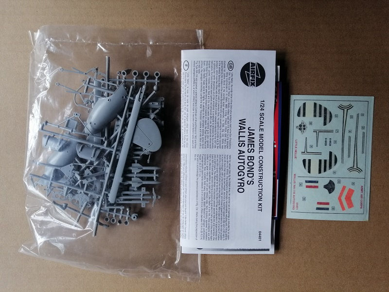 Thumbnail: VINTAGE 007 JAMES BOND AUTOGYRO 1:24 SCALE MODEL KIT, Airfix 1996, MIB, Unmade