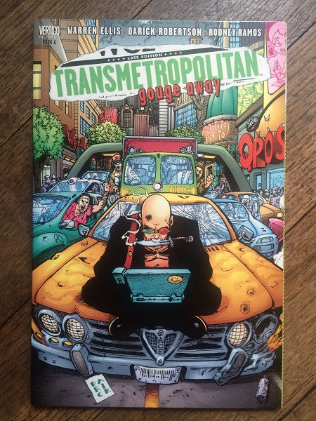 TRANSMETROPOLITAN VOL 6 : GOUGE AWAY Softcover Graphic Novel, NM 1st print 2002