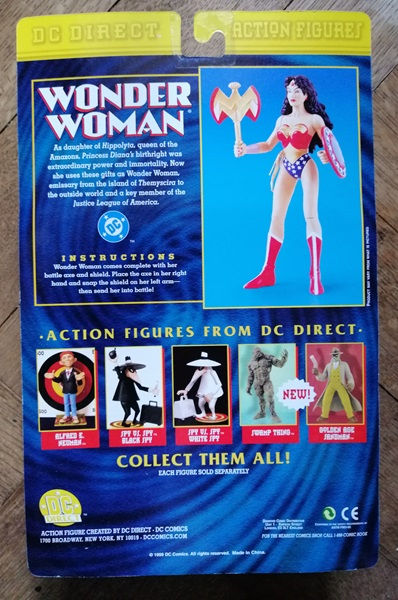 Thumbnail: WONDER WOMAN FIGURE WITH AXE AND SHIELD, MOC, 1999 by DC Direct