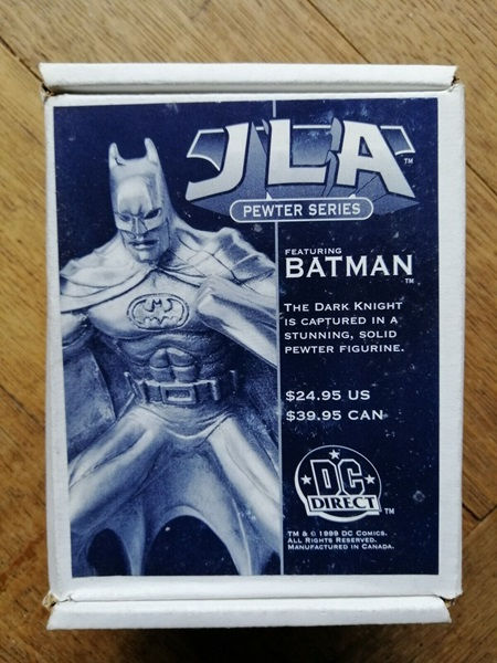 JLA PEWTER FIGURE SERIES : BATMAN 4" figure, DC Direct, 1999, Mint b