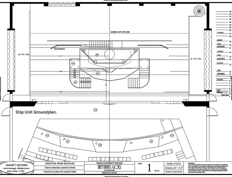 Groundplan for Anything Goes