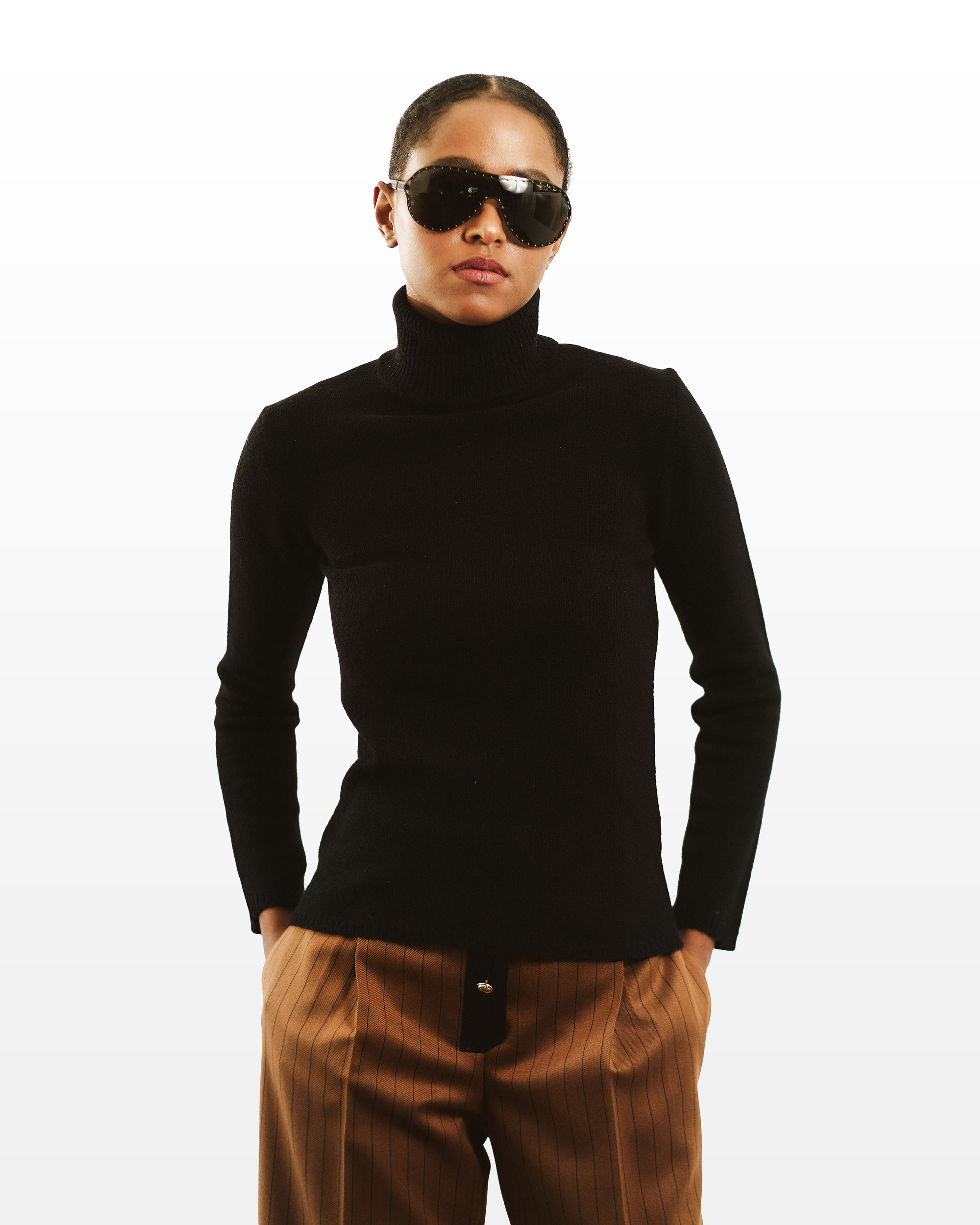 TURLENECK IN 100% CASHMERE Black
