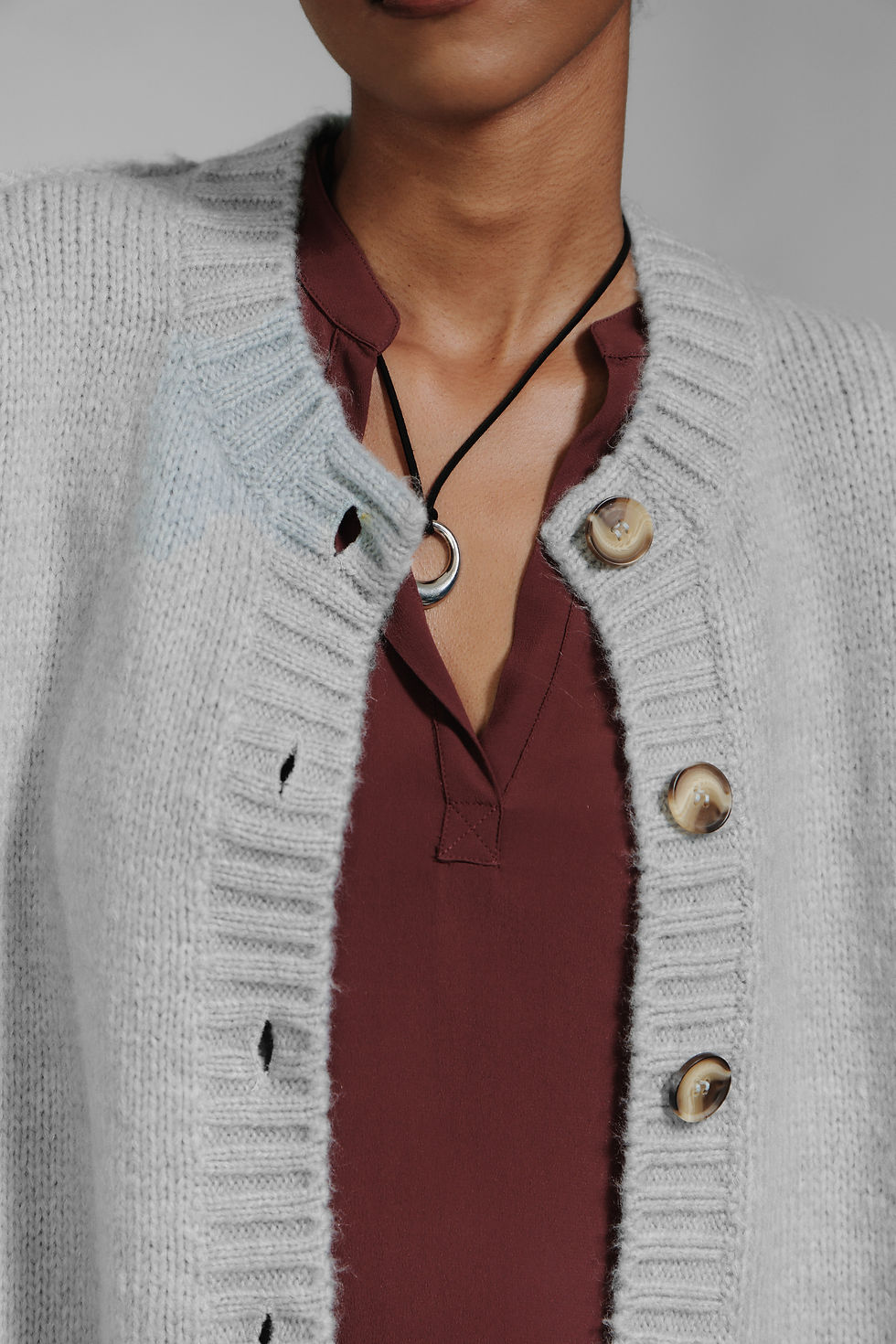 Thumbnail: OVERSIZED CARDIGAN-BABY BLUE