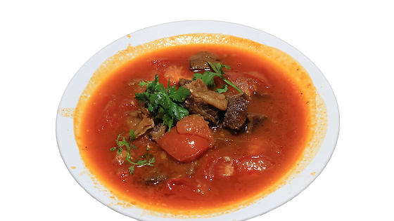 112. Rotgeschmortes Rindsuppenfleisch mit Tomaten 番茄烧牛腩