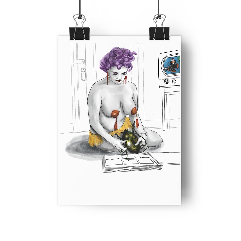 Thumbnail: Illustration Weird Giclée Art Print 