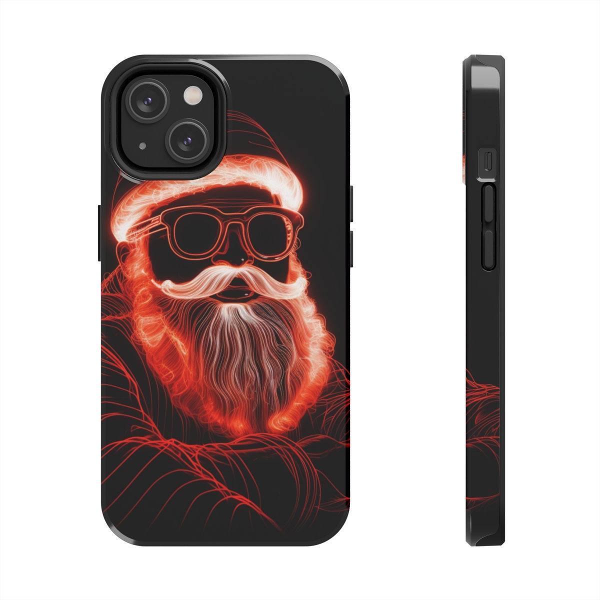 Neon Christmas Santa Tough Phone Cases