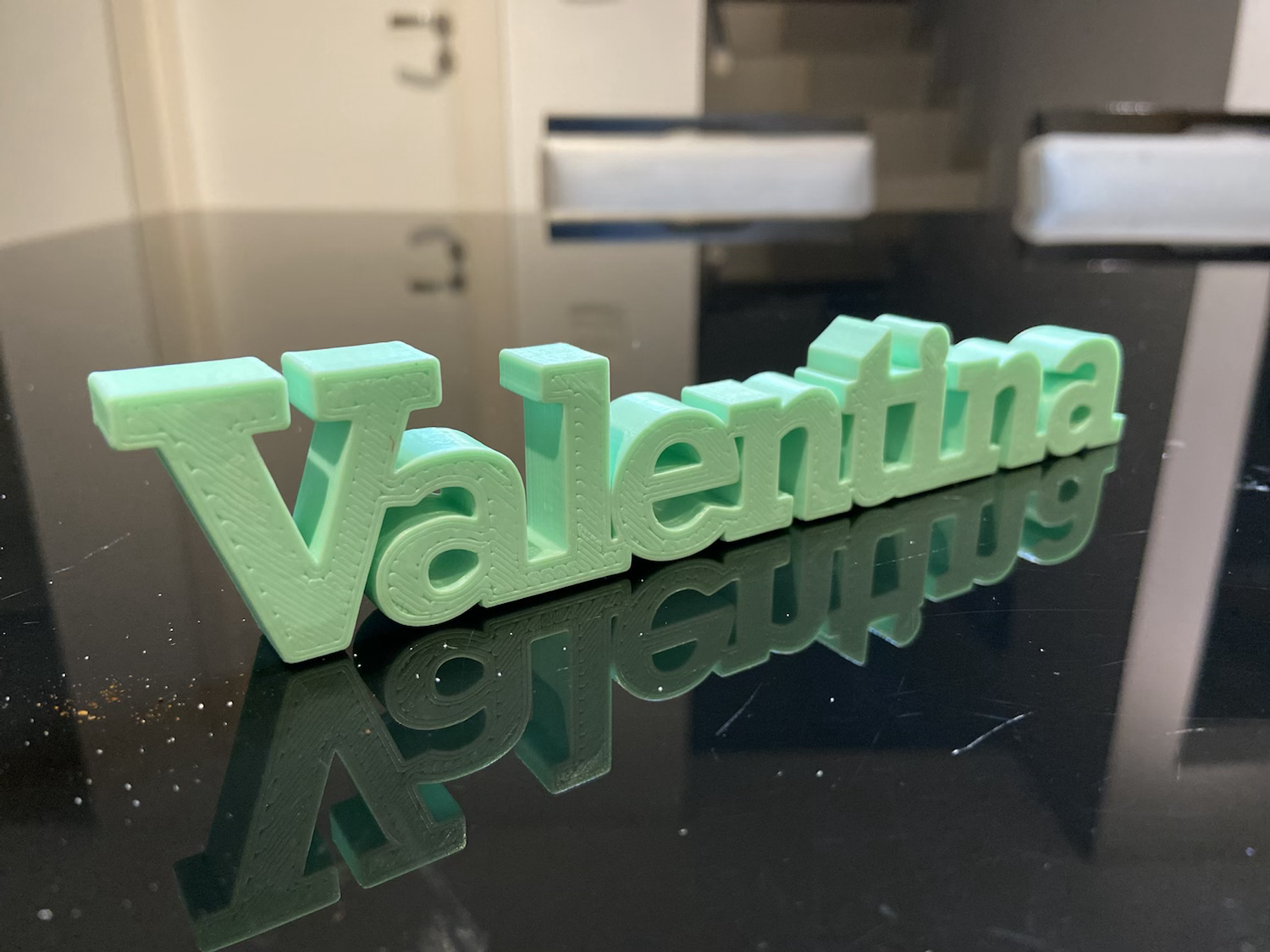 Nome Valentina para Impressão 3D
