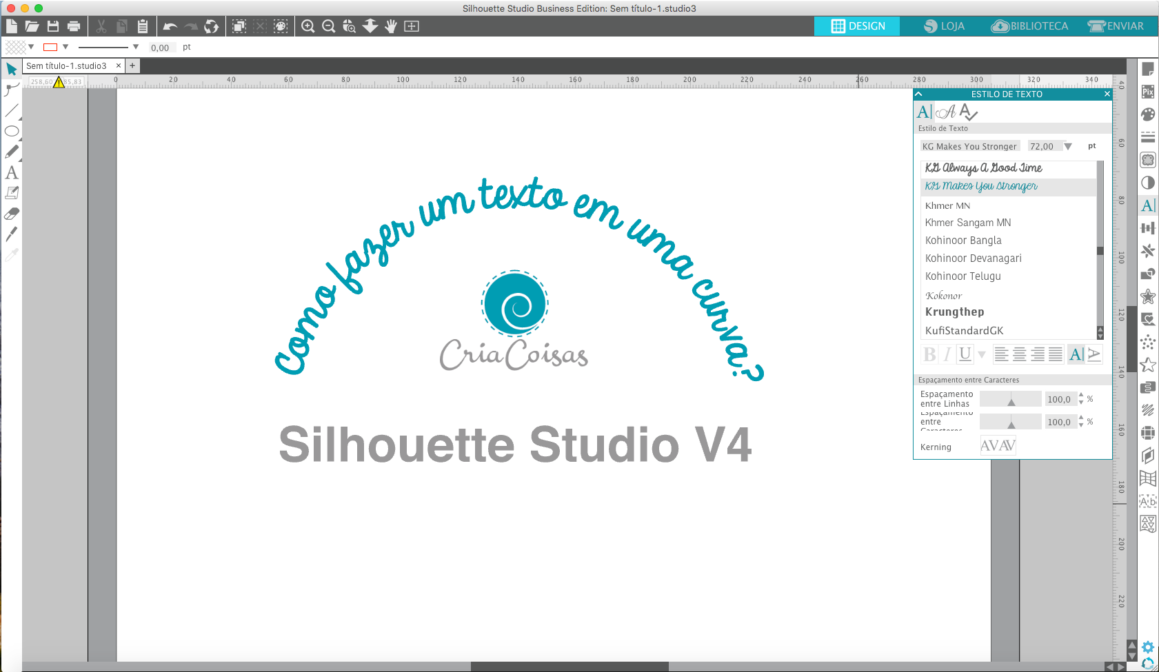 Download Como fazer um texto curvo no Silhouette Studio?