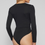 Thumbnail: Maeve Faux Wrap Bodysuit Black back