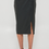Thumbnail: Chloe Faux Leather PU Wrap Midi Skirt Black front 2