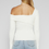 Thumbnail: Selene Long Sleeve One-Shoulder Knit Top back