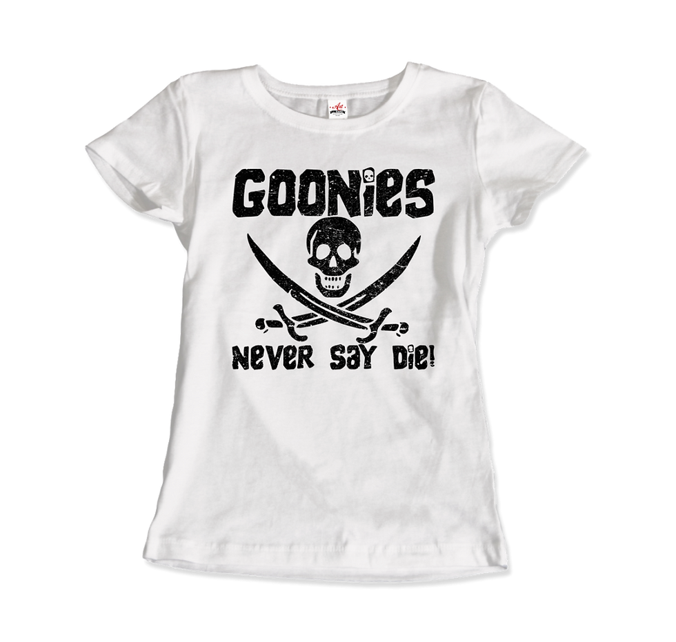 Thumbnail: The Goonies Never Say Die Distressed Design T-Shirt