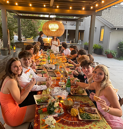 Stevens group dinner on landscape patio.heic