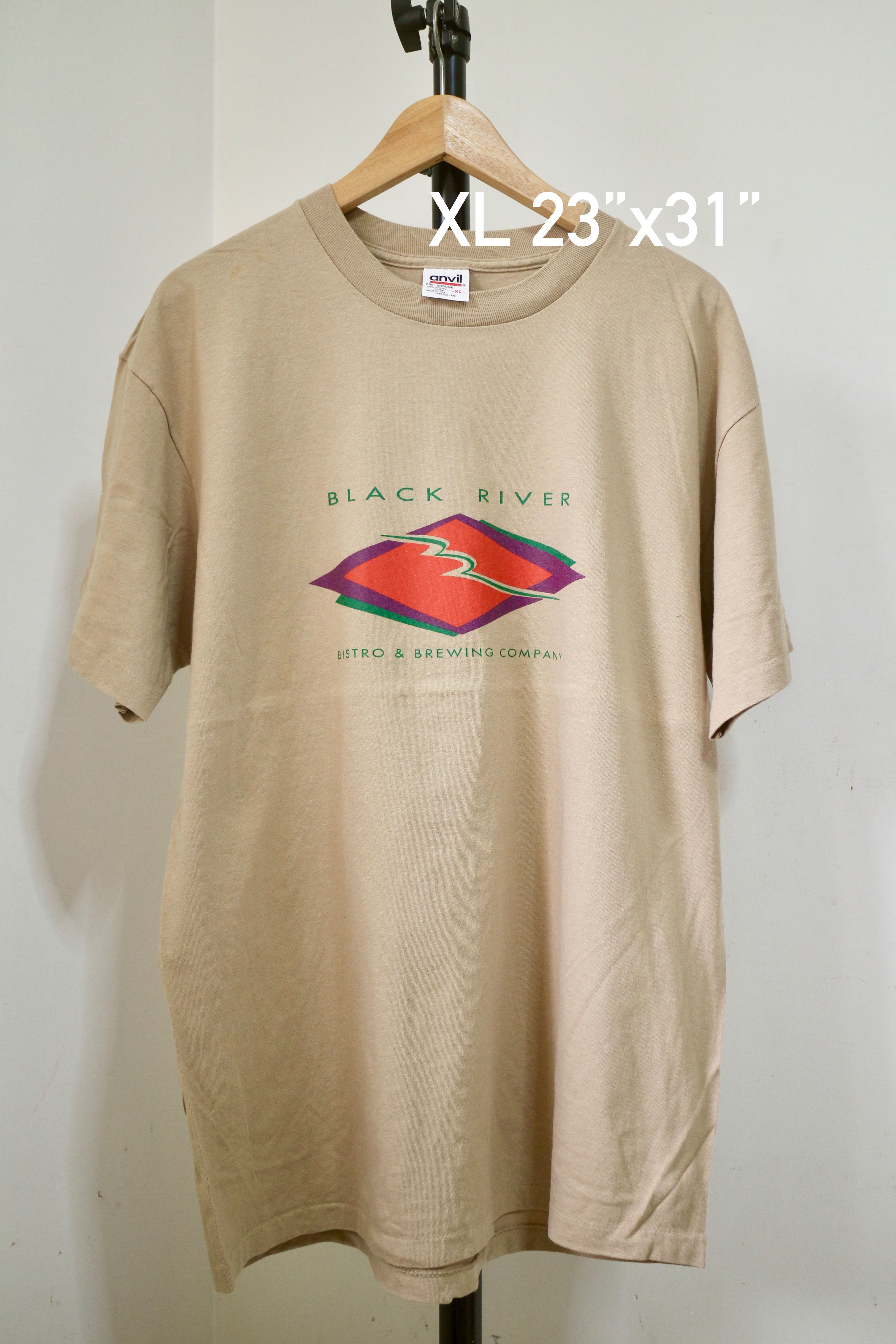 (XL/อก23"/ยาว31")T199 เสื้อยืดวินเทจ ตะเข็บเดี่ยวบนล่าง สภาพใหม่มาก มีตำหนิ
