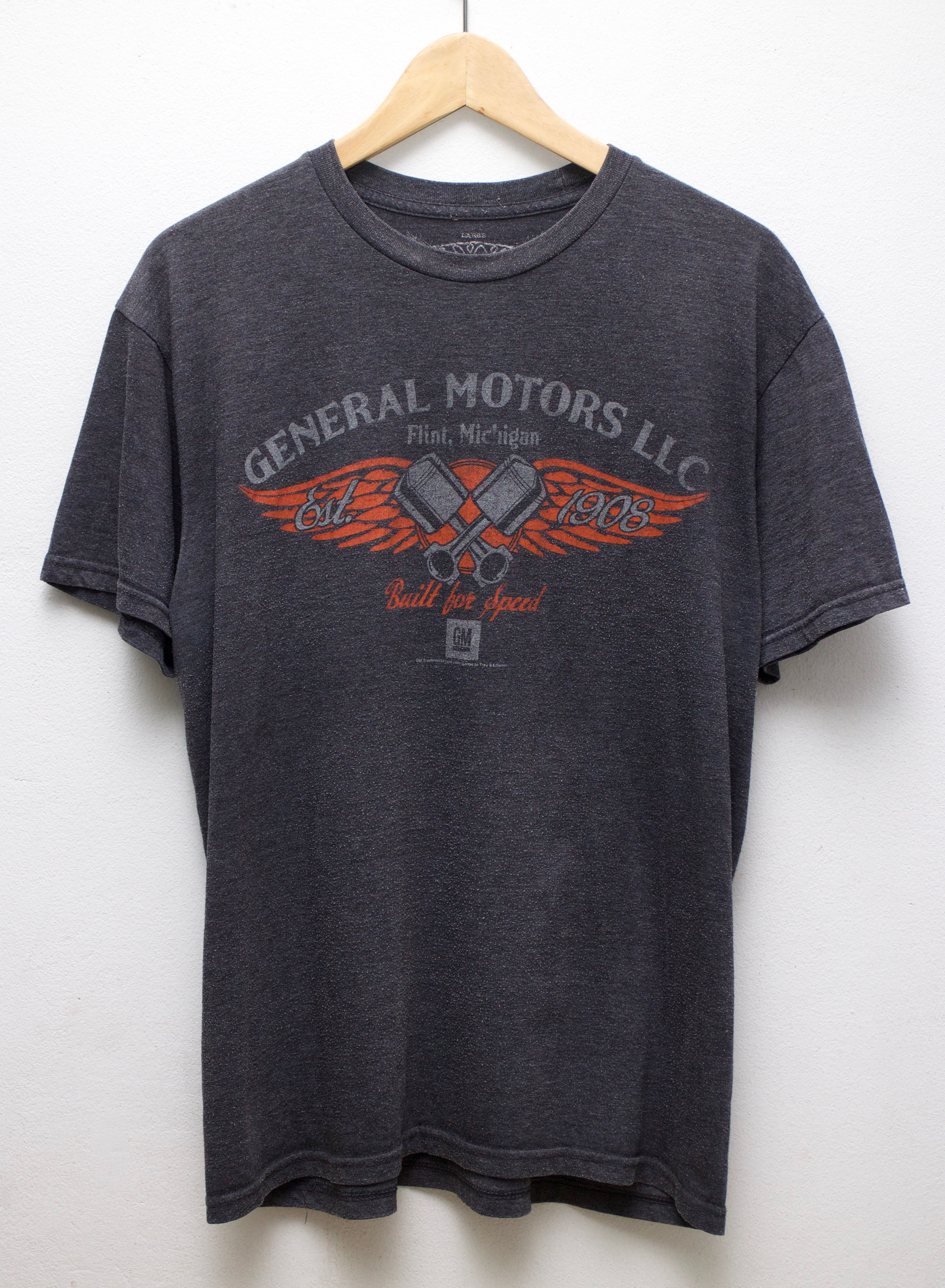เสื้อยืดมือสอง ลายวินเทจของ GM General Motor ผ้า 50/50 (L/อก22"/ยาว27")T097