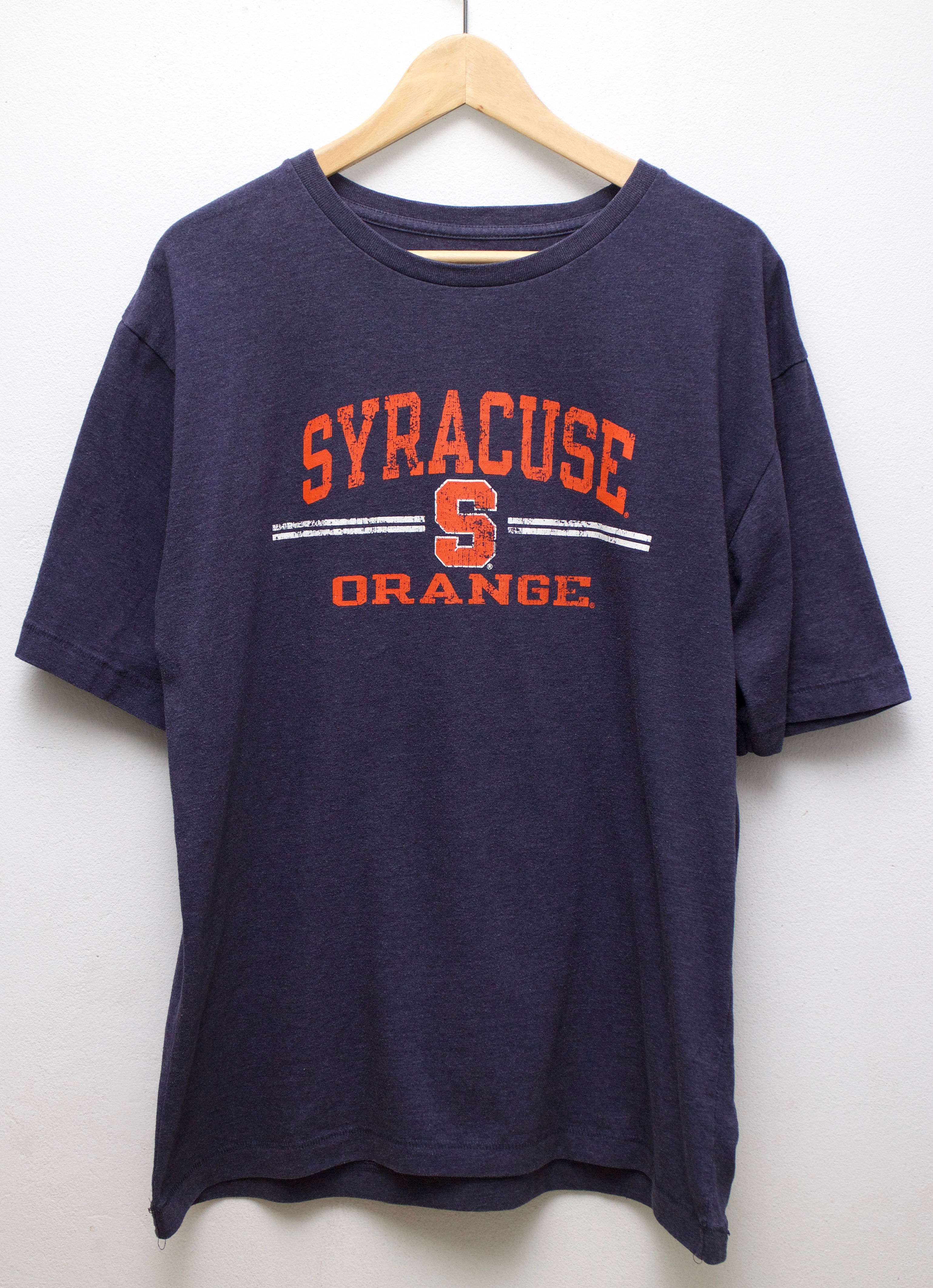 (XL/อก22"/ยาว28")T108 เสื้อยืดแนวกีฬา Syracuse S Orange