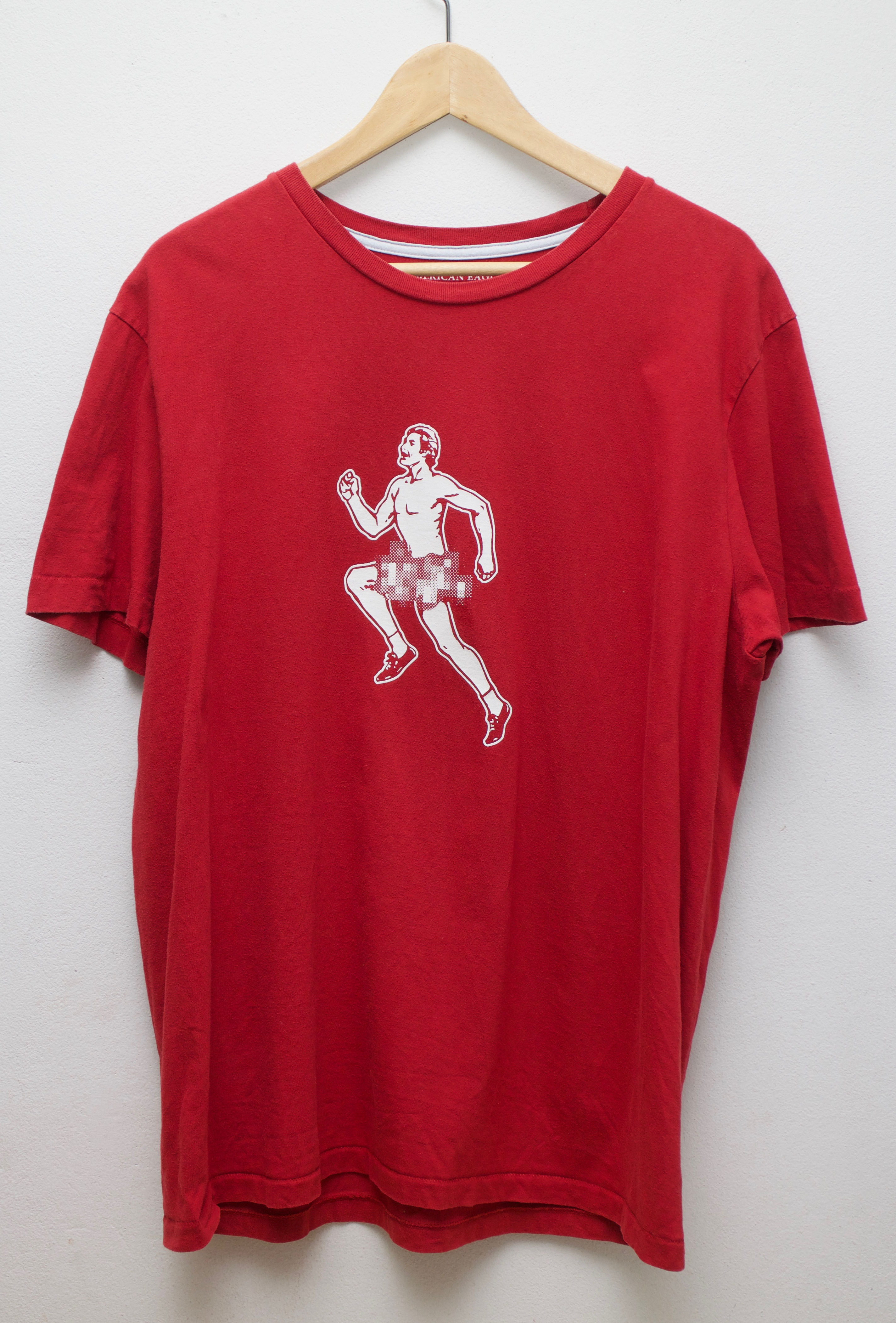 เสื้อยืดมือสอง ลายกวนตีน "เซ็นเซอร์ ทำไม" (XL/อก23"/ยาว28")T132
