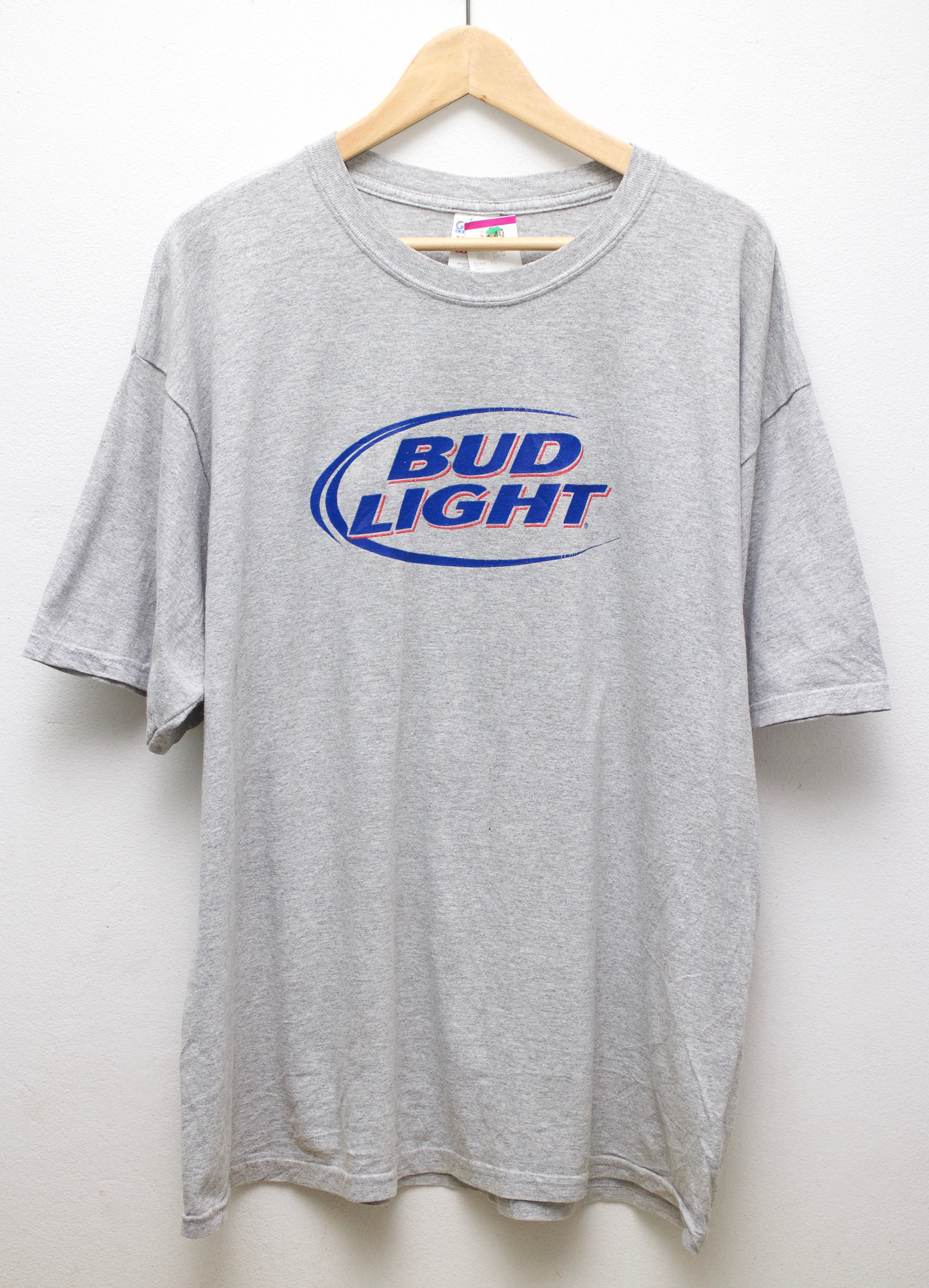เสื้อยืดมือสอง BUD LIGHT (2XL/อก24"/ยาว30")T104
