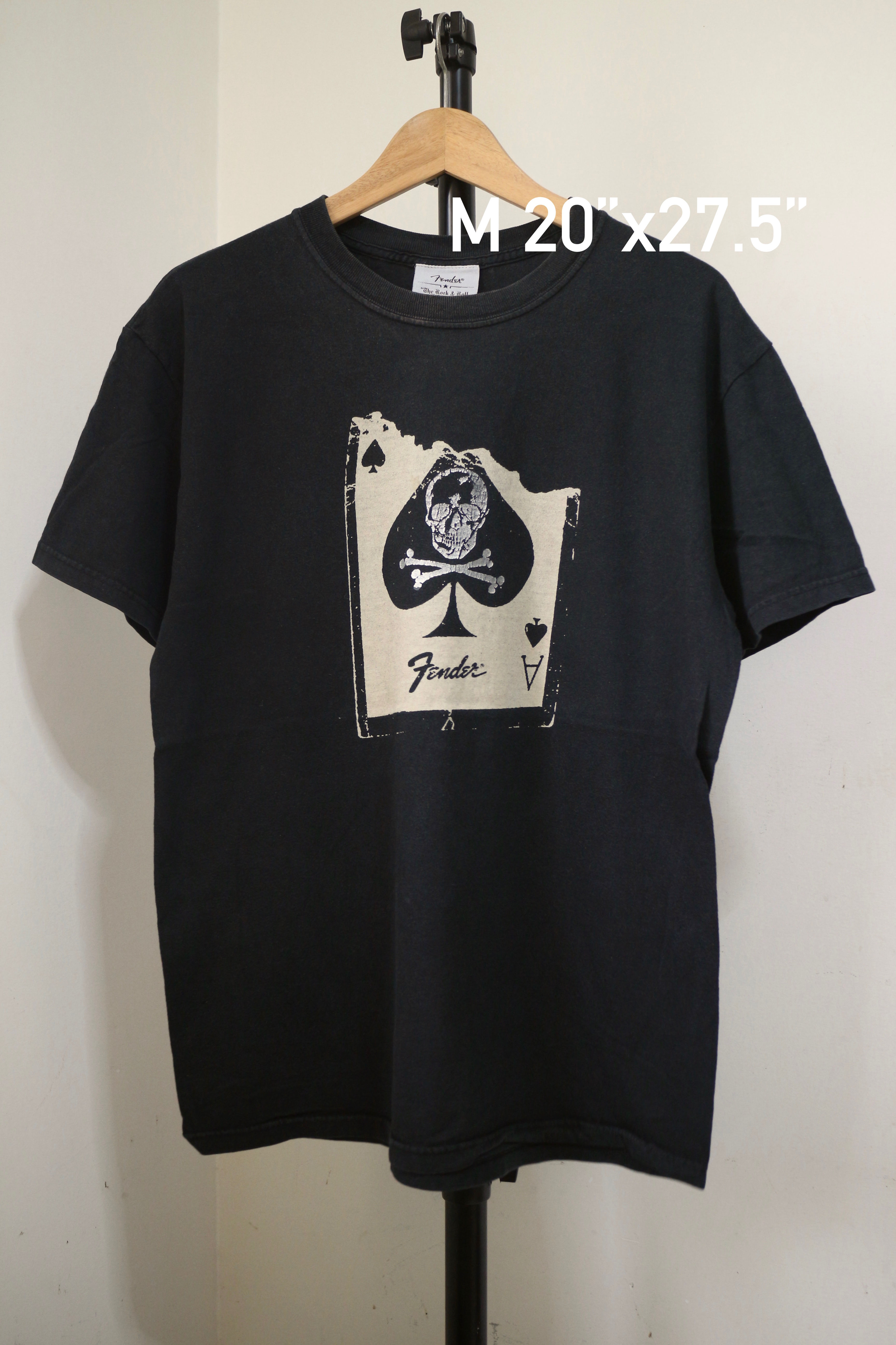 (M/อก20"/ยาว27.5")T192 เสื้อยืดมือสอง ยี่ห้อเฟนเดอร์ Rock&Roll Lifestyl