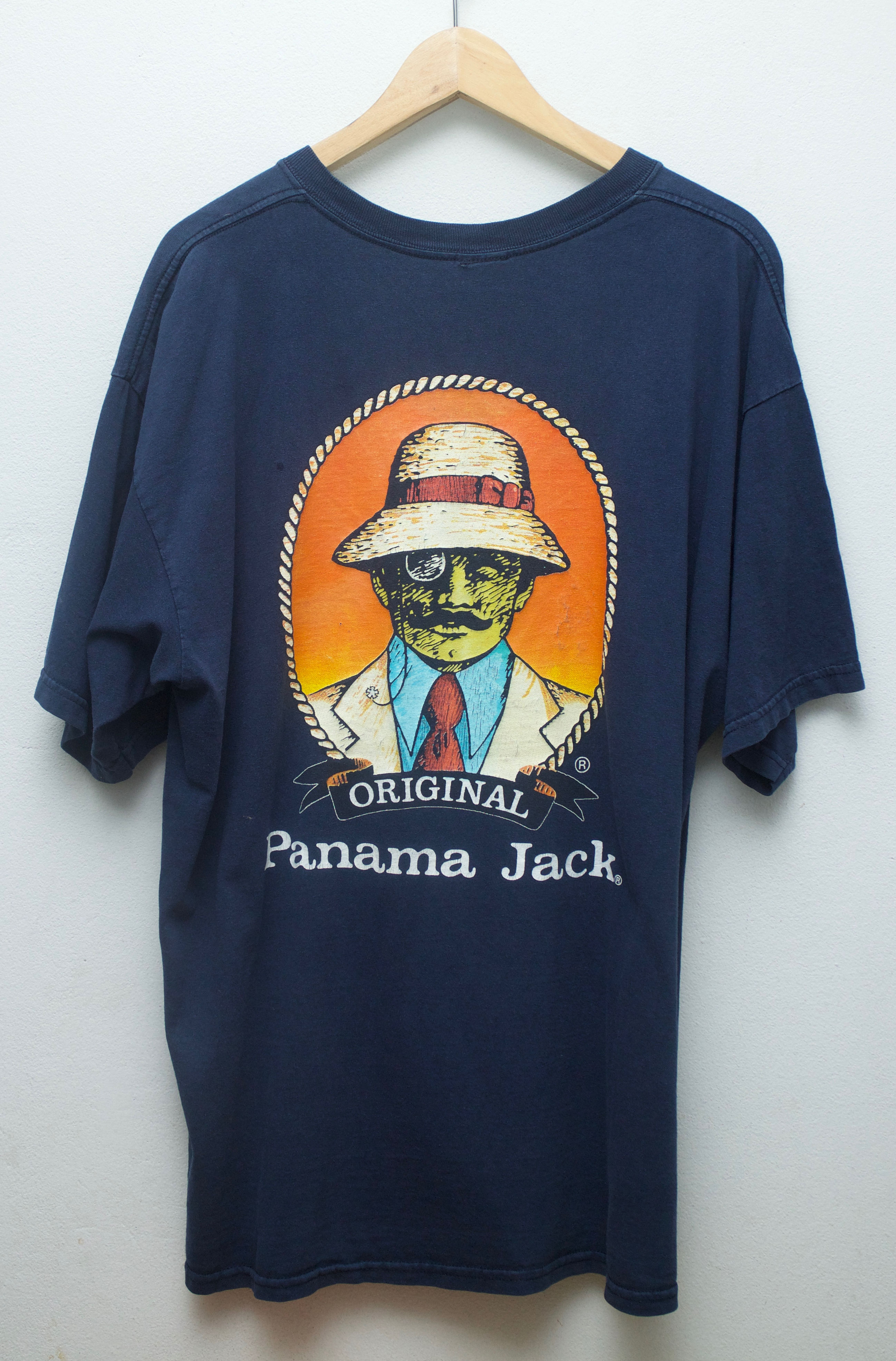 เสื้อยืดมือสอง ลายหลัง Panama Jack (XL/อก24"/ยาว29.5")T280