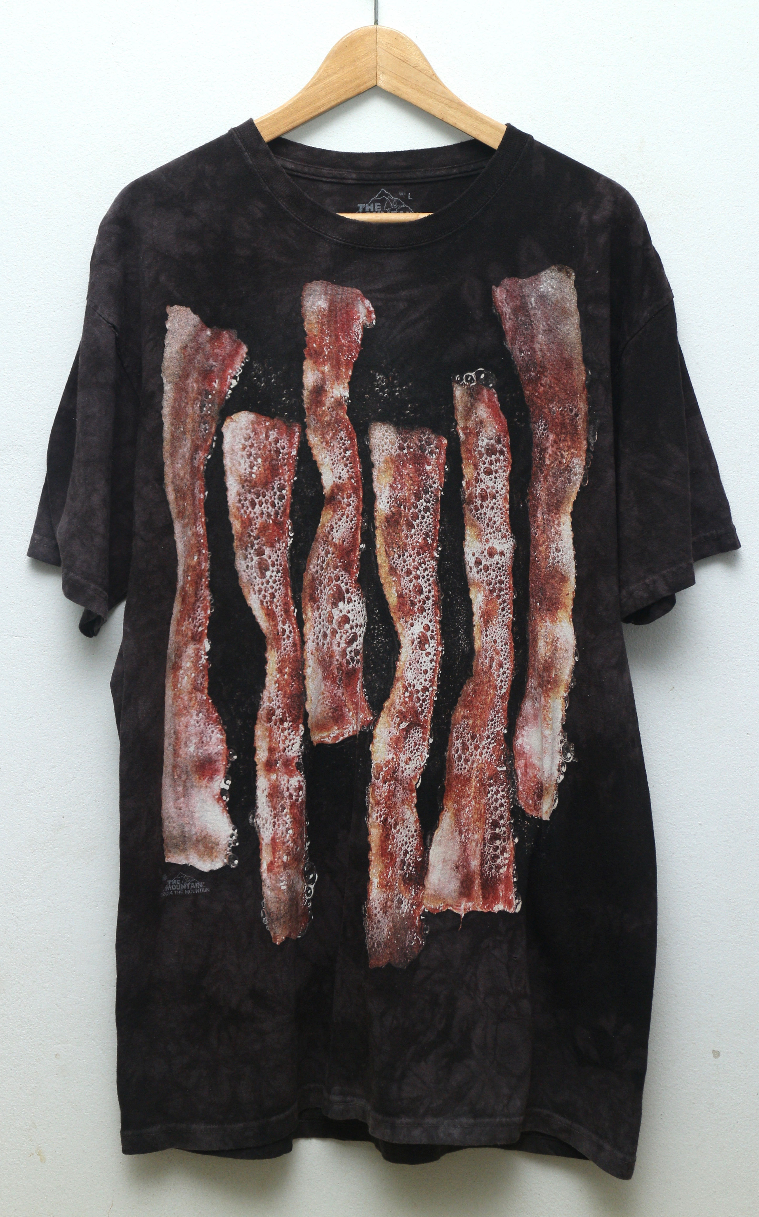 เสื้อยืดมือสอง เดอะ เม้าเท้นท์ ลายเบค่อน The Mountain (XL/อก23"/ยาว33")T142