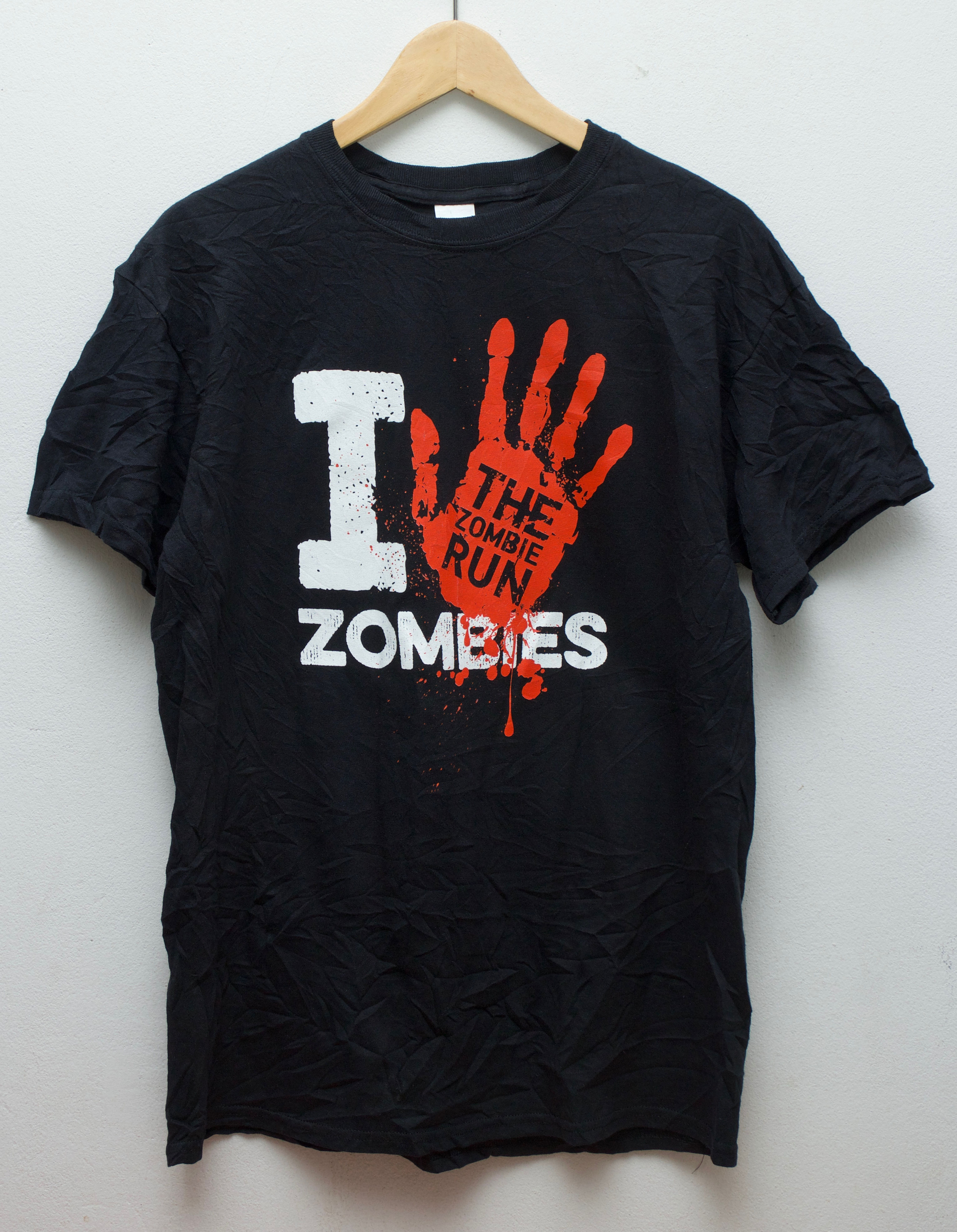 เสื้อยืดมือสอง งานวิ่ง The Zombie Run (M/อก21"/ยาว30")T011
