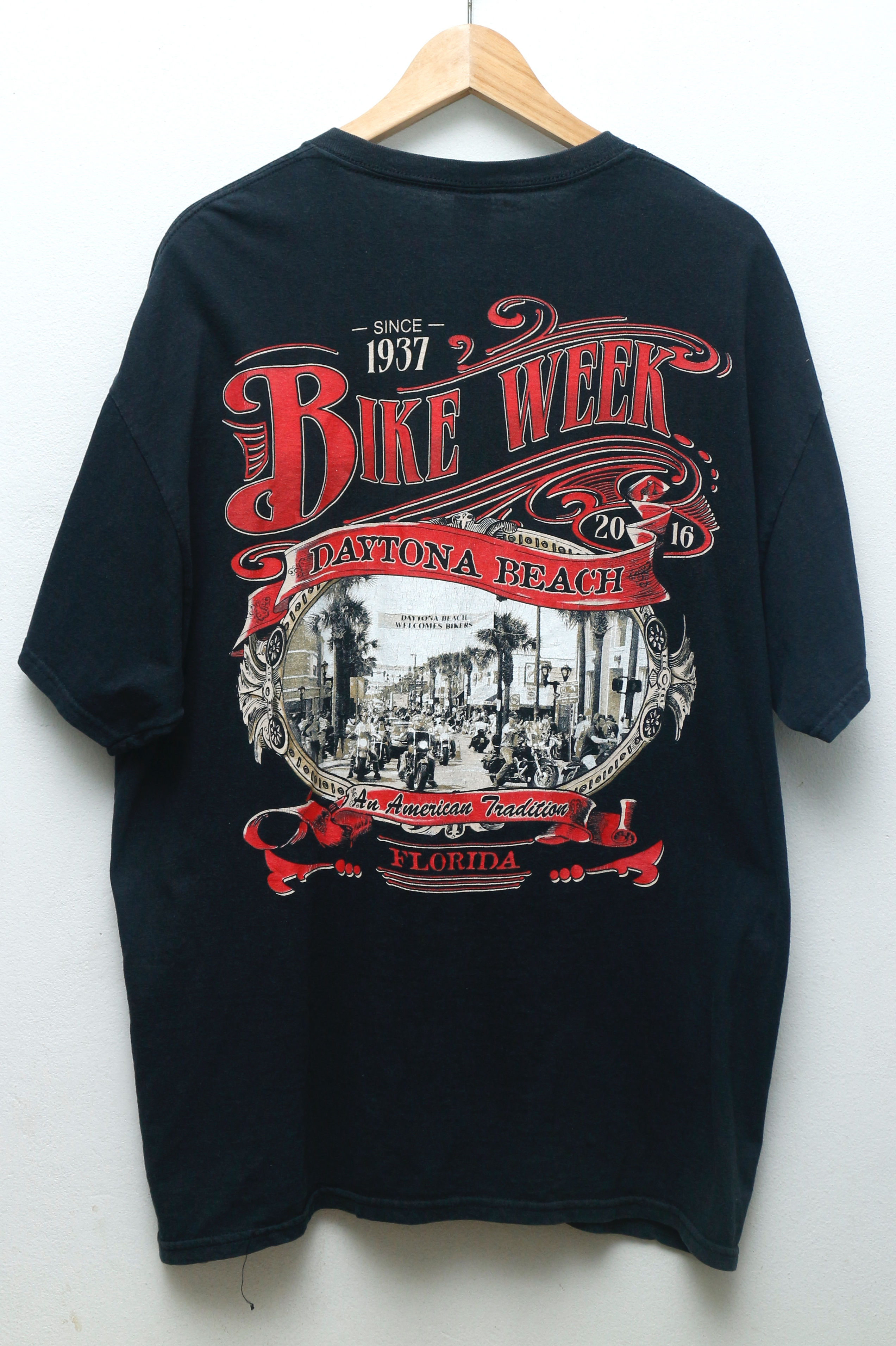 เสื้อยืดมือสอง Bike Week Daytona Beach 2016 (XL/อก23.5"/ยาว30")T310