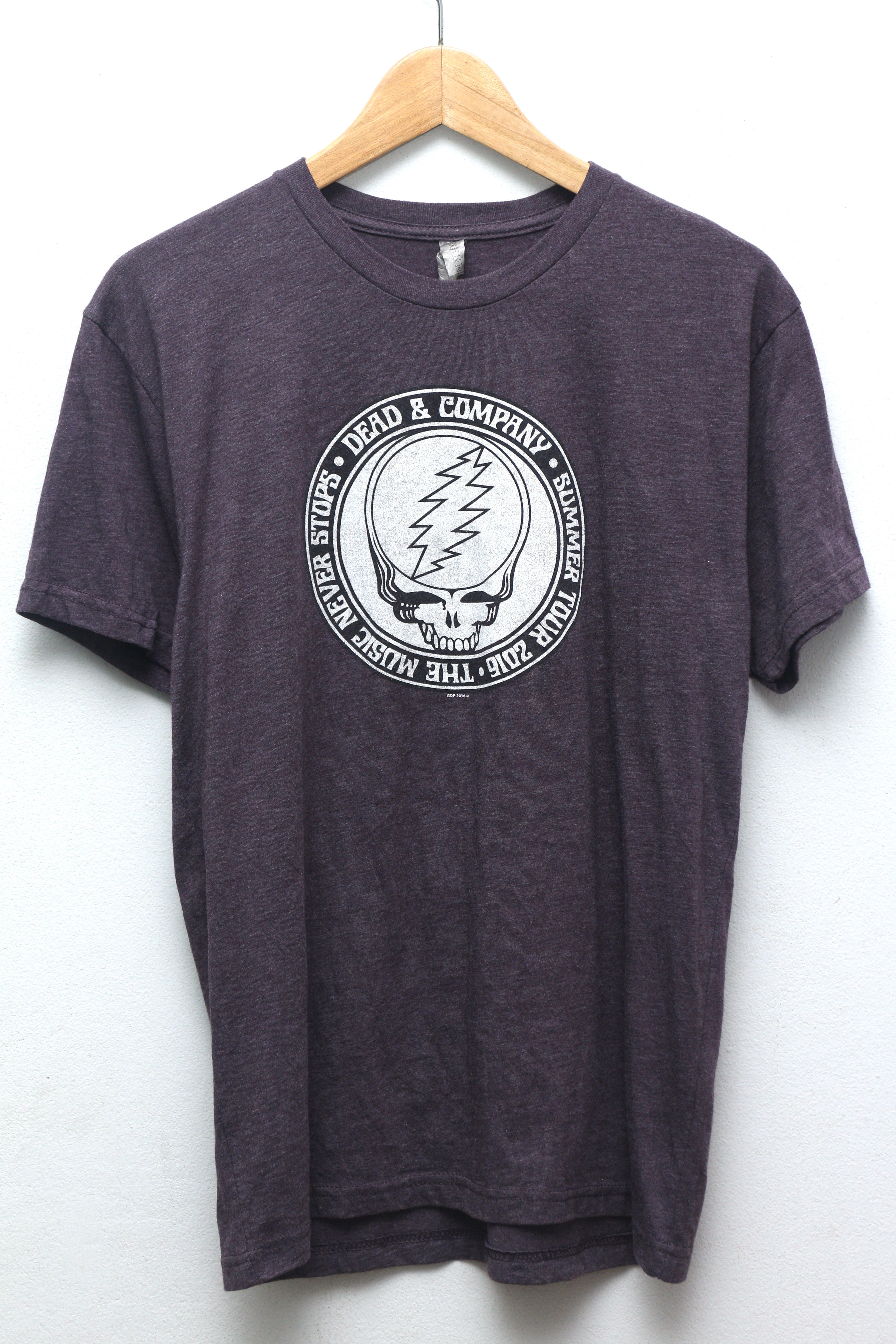 เสื้อยืดมือสอง Dead&Company ทัวร์ 2016 ผ้าเรยอง 25% (ไซส์M/อก19"/ยาว27")T350