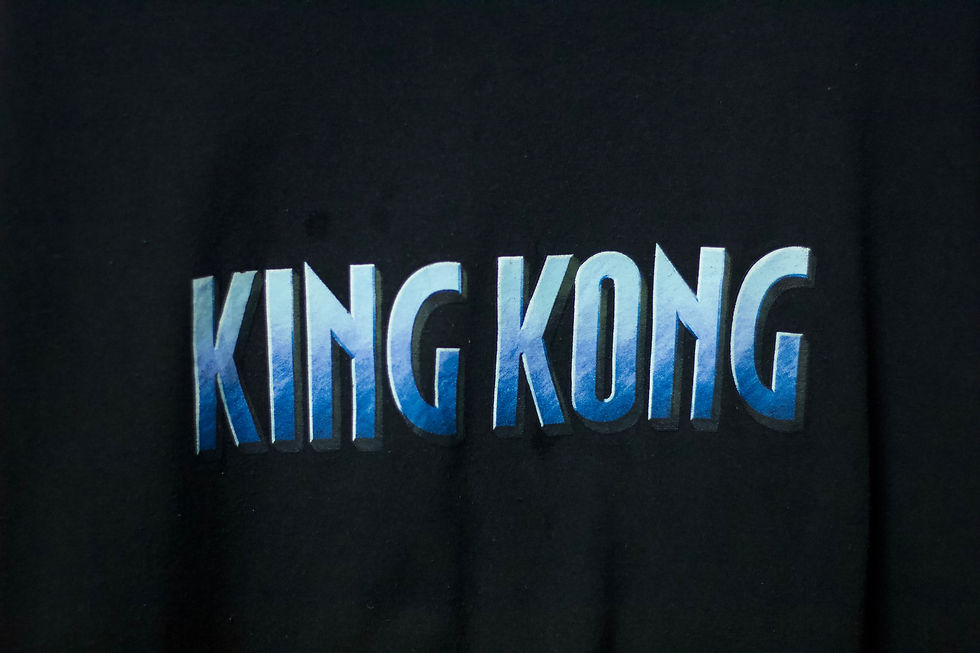 ภาพขนาดย่อ: เสื้อยืดมือสองภาพยนตร์ King Kong (2XL/อก25"/ยาว30")T022