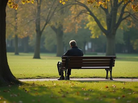 A lonely guy left alone by his girlfirend
