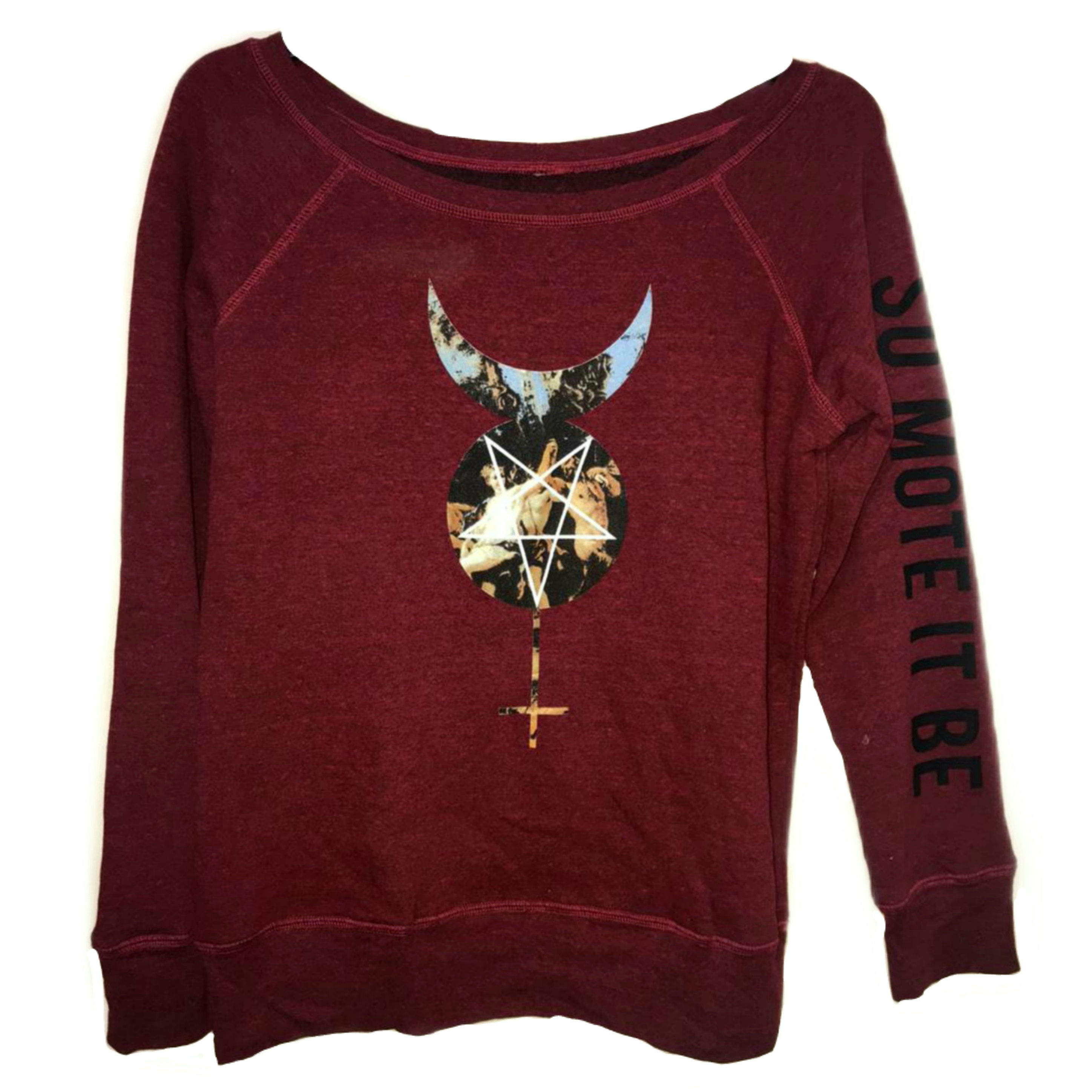Sudadera color vino