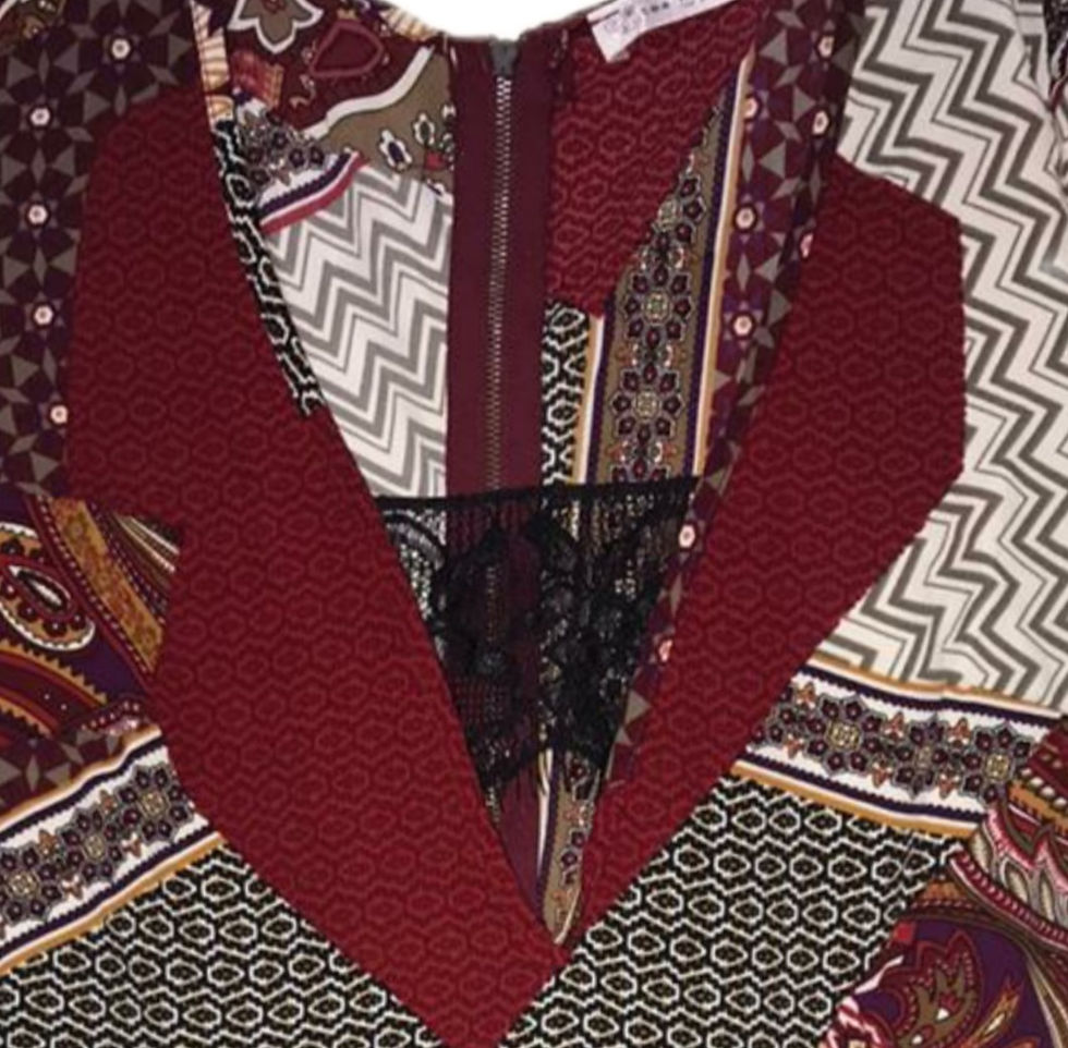 Miniatura: Jumper palazzo vino
