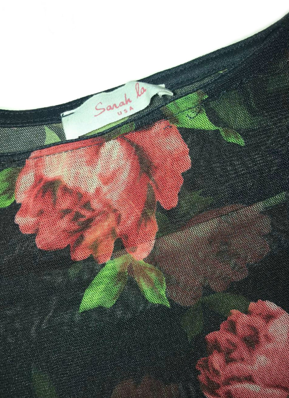Miniatura: Vestido de gasa con flores