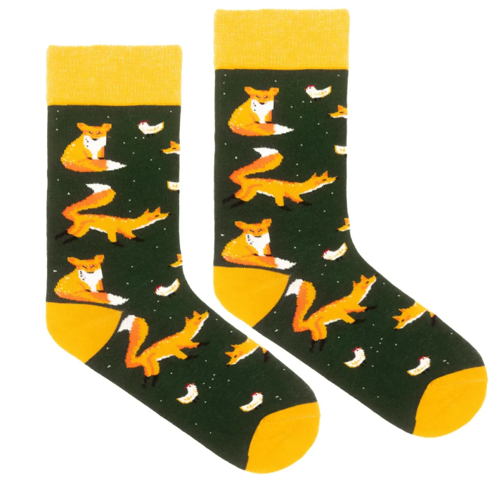 Mr Green Fox Crew Socks