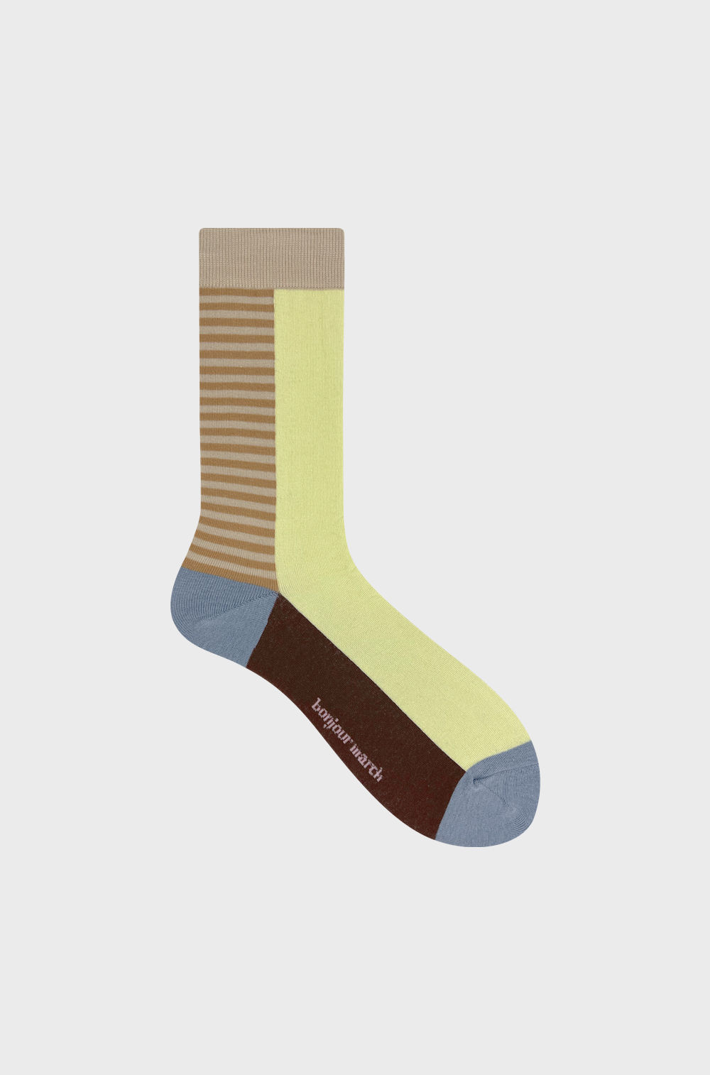 Colored Paper Lemon Crew Socks