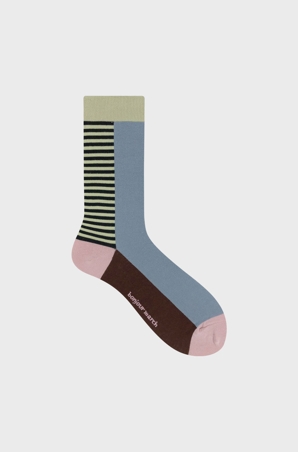 Colored Paper Blue Crew Socks