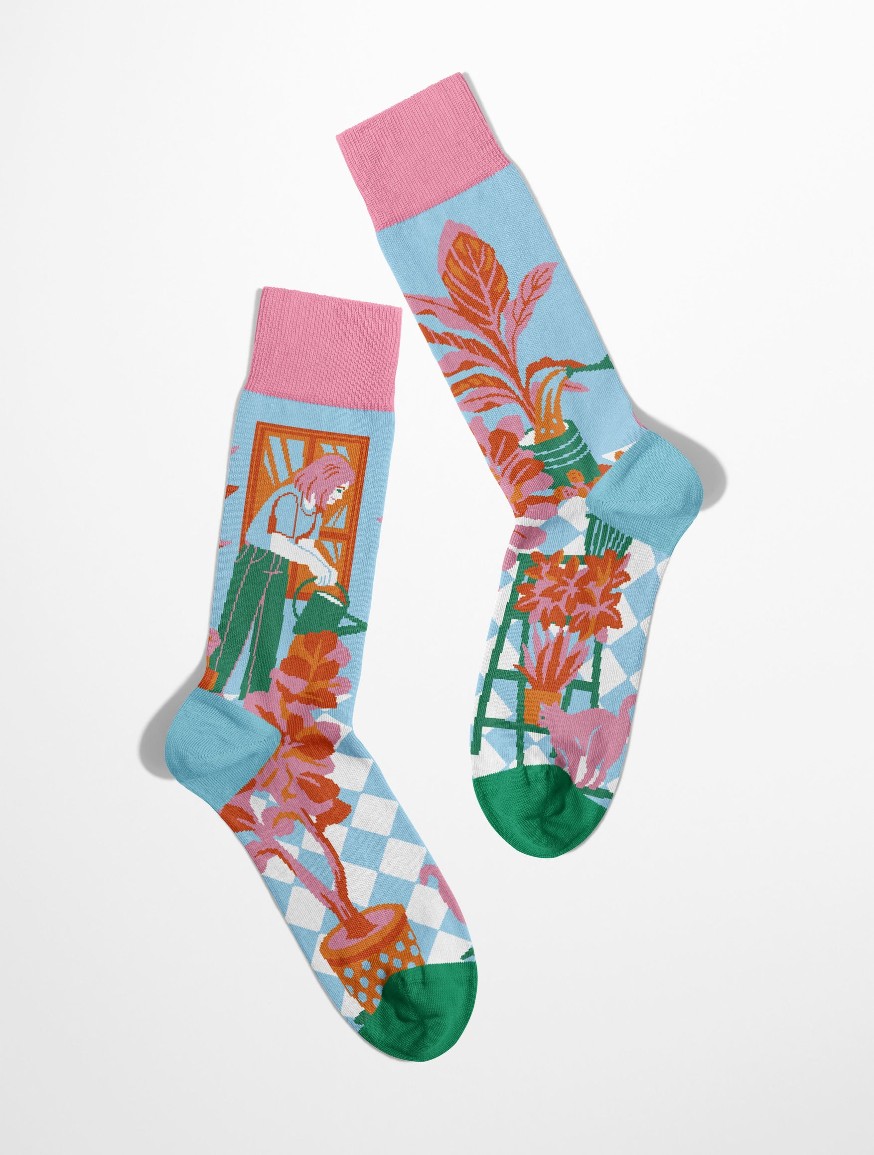 Watering Plants Crew Socks