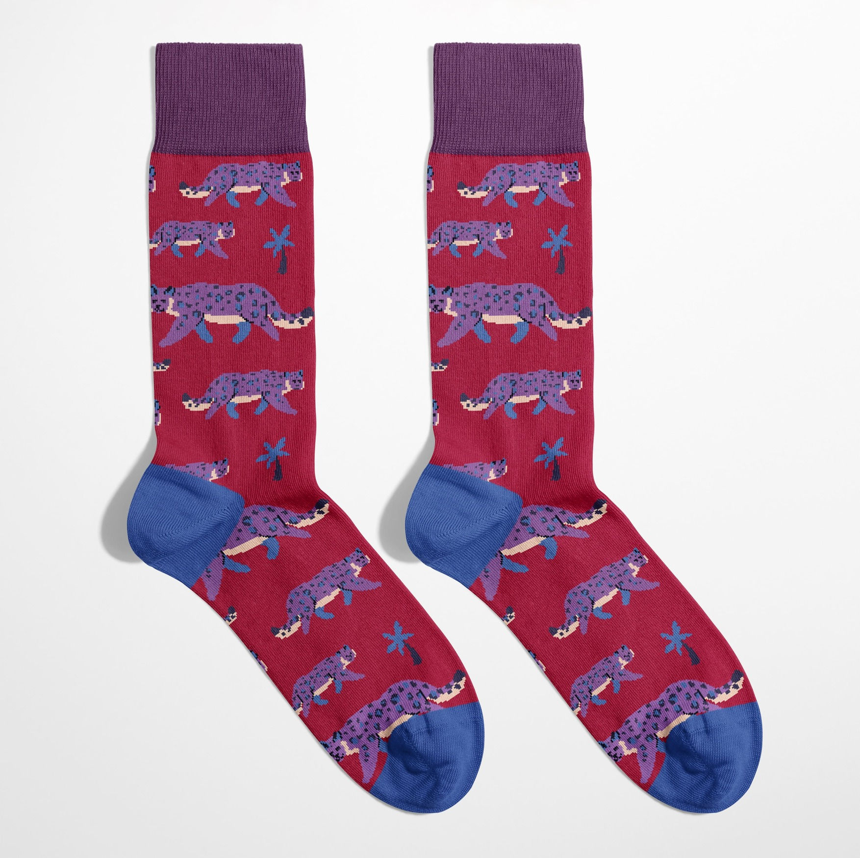 Leopard Crew Socks