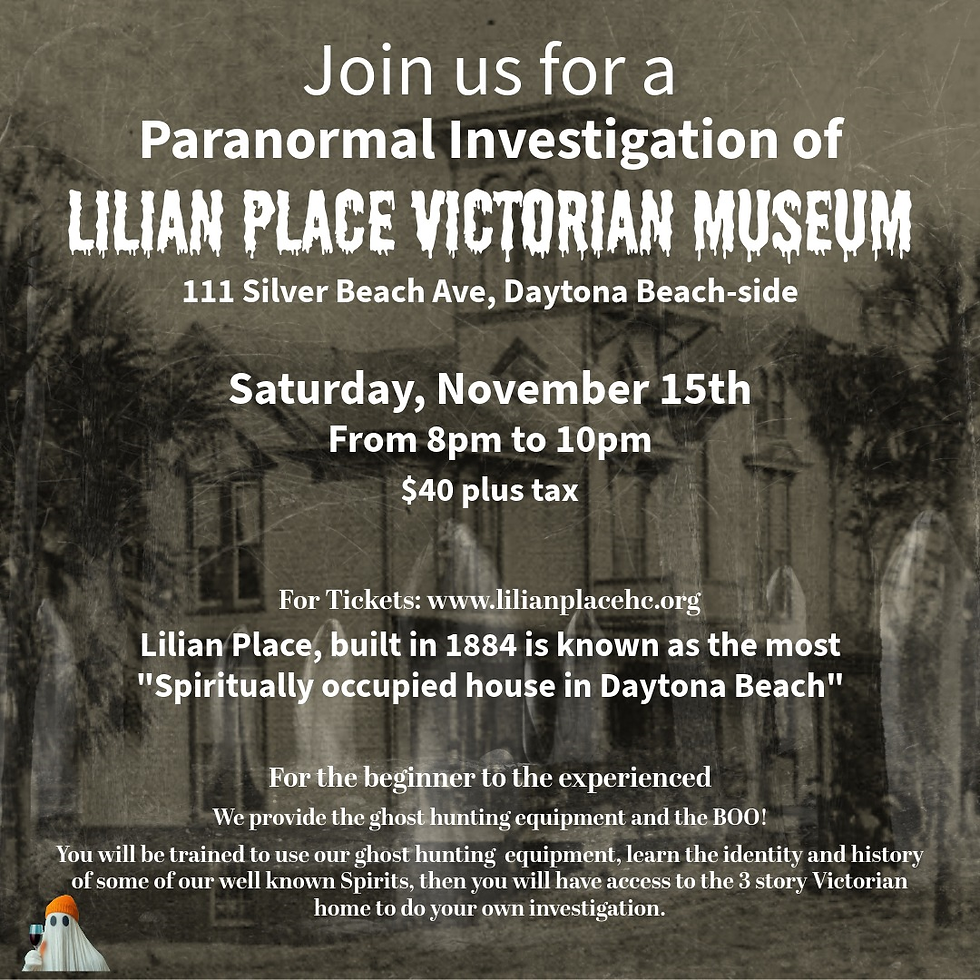 Spirit Investigation at Lilian Place Museum