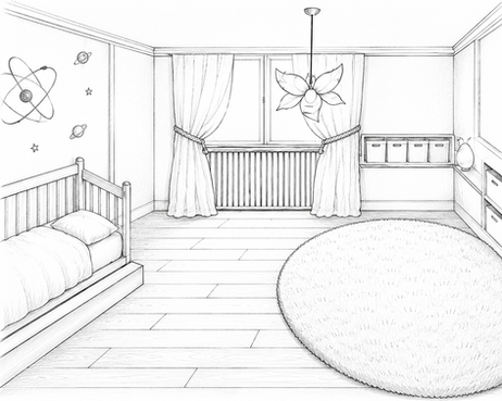 Croquis chambre enfant