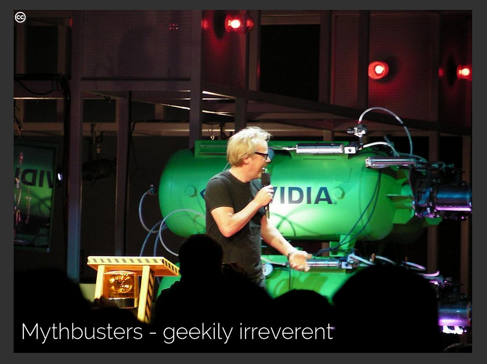 MythBusters, a geekily irreverent Sage - Creative Commons image by reedkavner