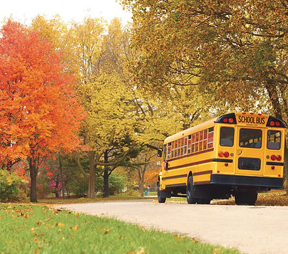 car passng a stopped school bus