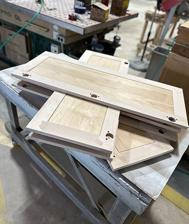 Custom cabinet doors and drawer fronts manufactured at State Tree in San Antonio, Texas