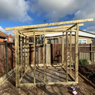 Community Allotment | The Hub South Shore | wooden framework
