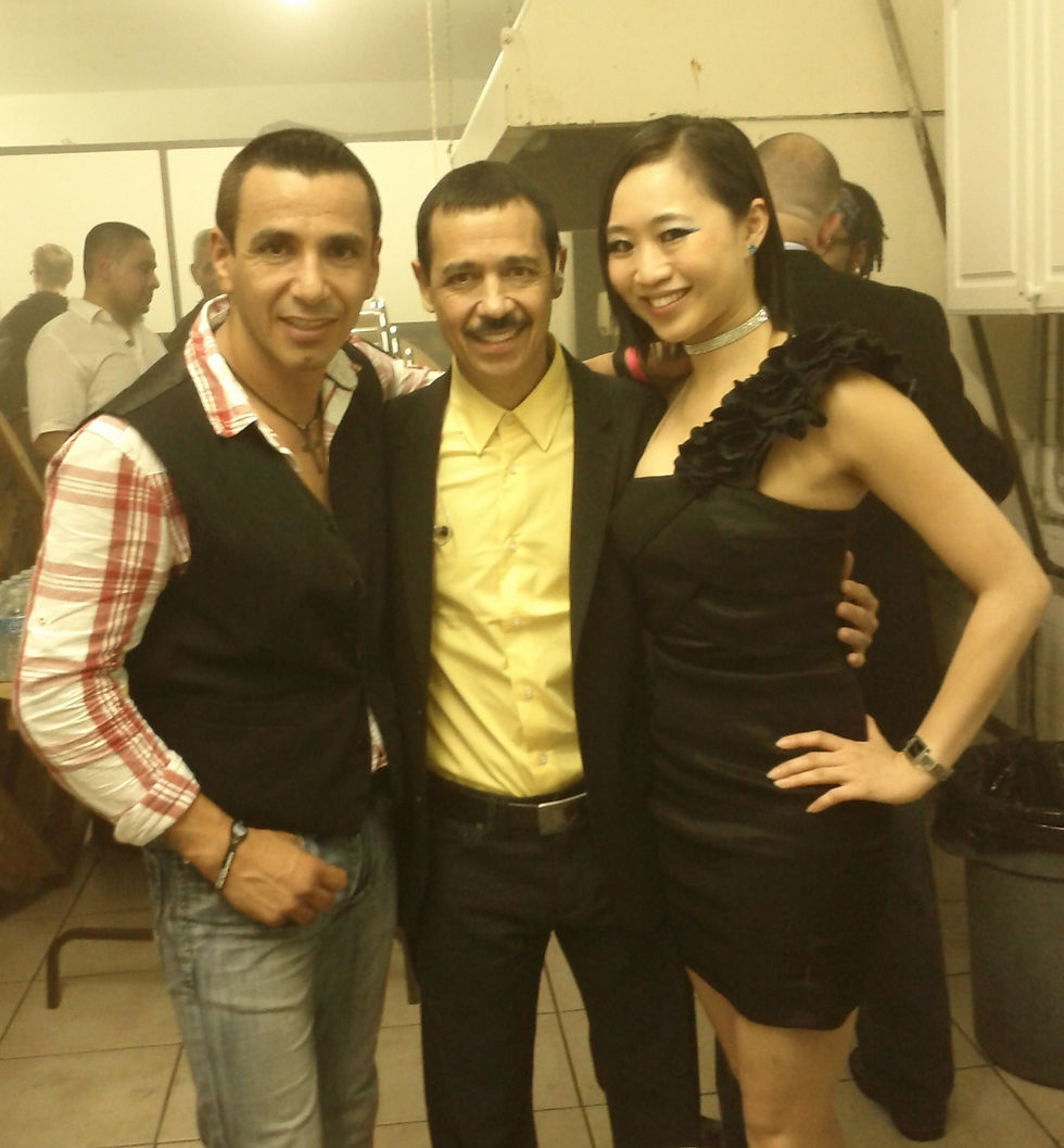 With Eddie Santiago