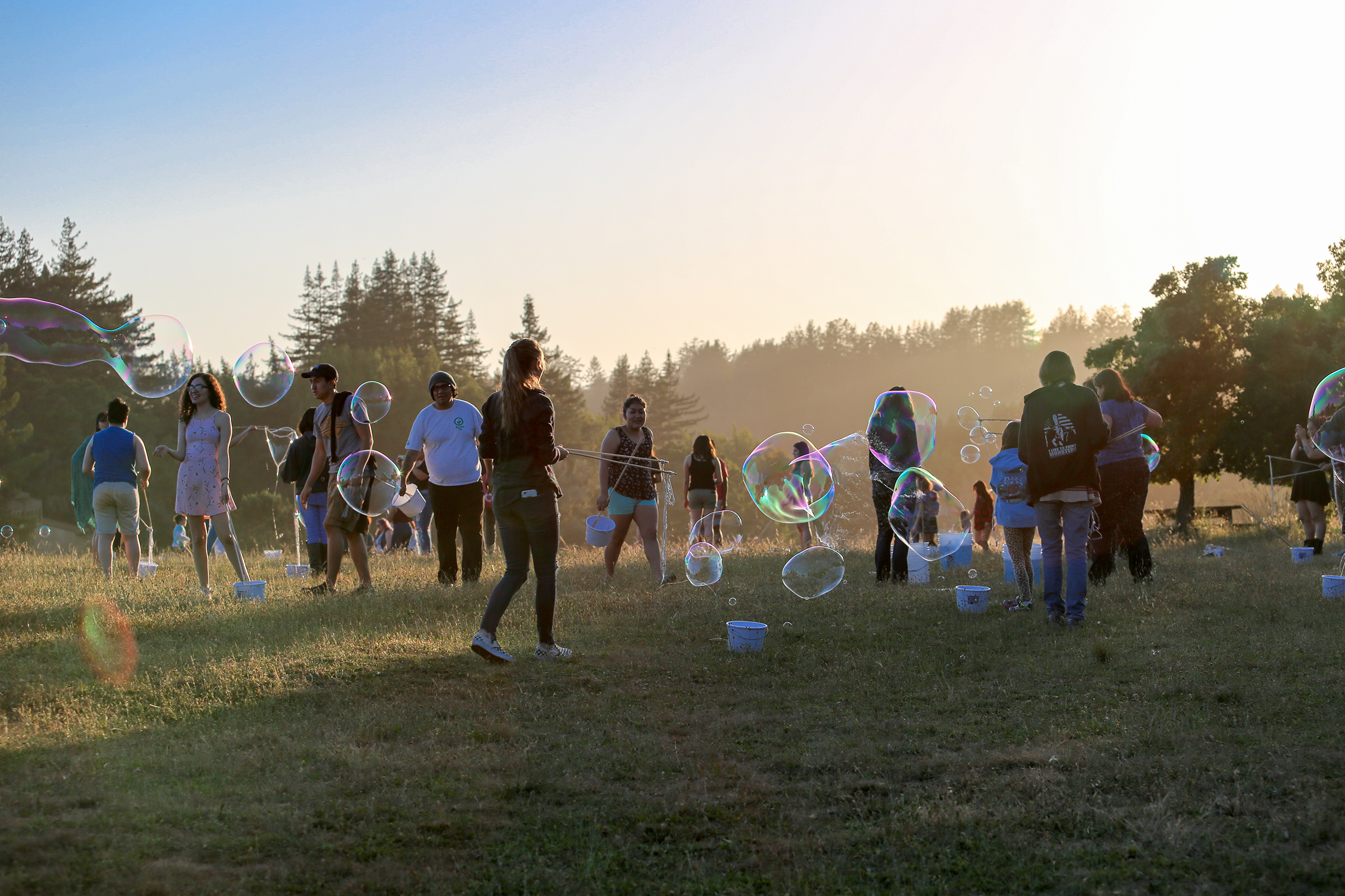 Sunset Bubbles #3