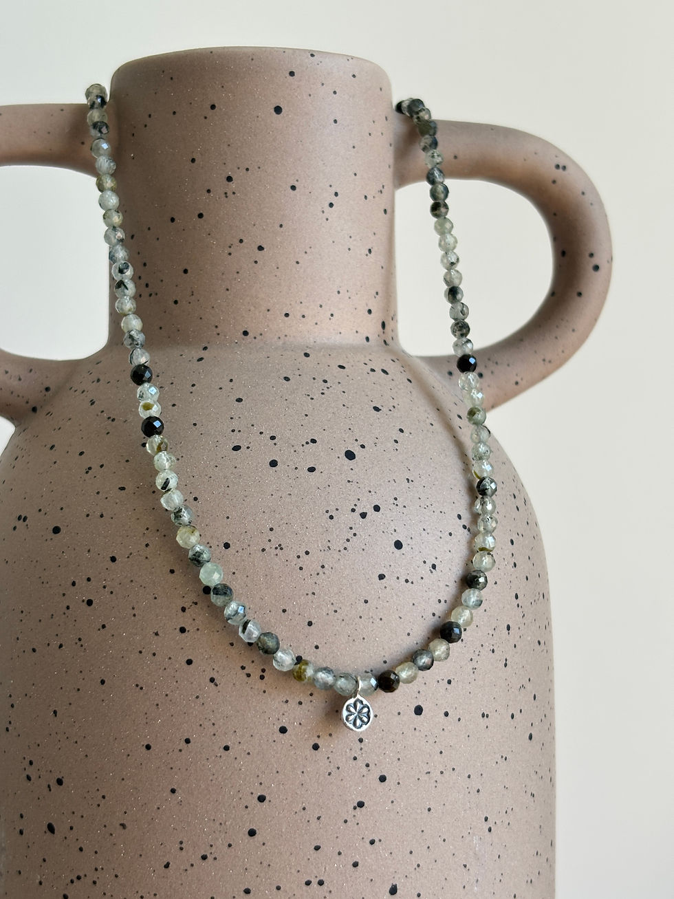 Thumbnail: Protection - Faceted Prehnite Necklace