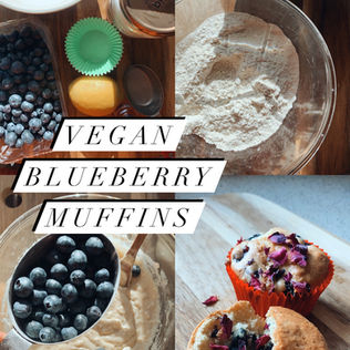 Vegan Blueberry Muffins
