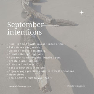 September Intentions
